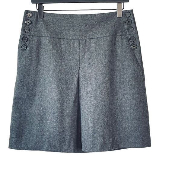 J.Crew Wool Skirt Dark Gray Size 6 - Picture 1 of 10
